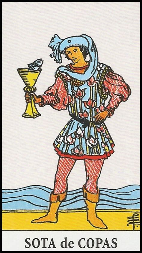 Carta Del Tarot Doncella de Copas