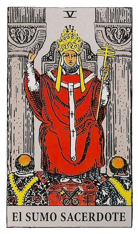 Carta Del Tarot El Sumo Sacerdote