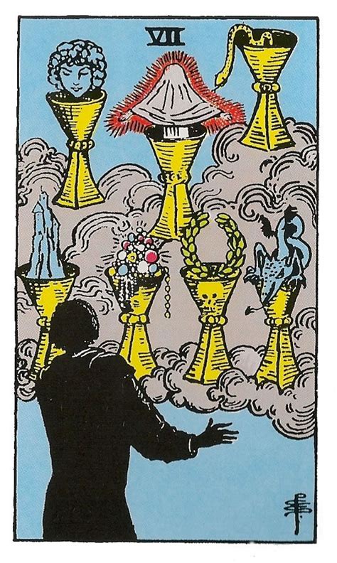 Carta Del Tarot Siete de Copas