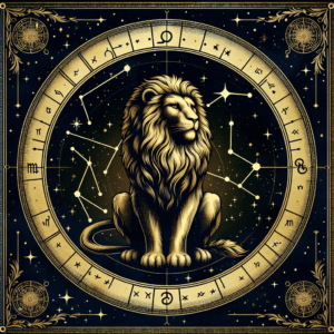 La imagen del signo zodiacal Leo.